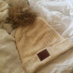 Love Your Melon beanie with removable pom